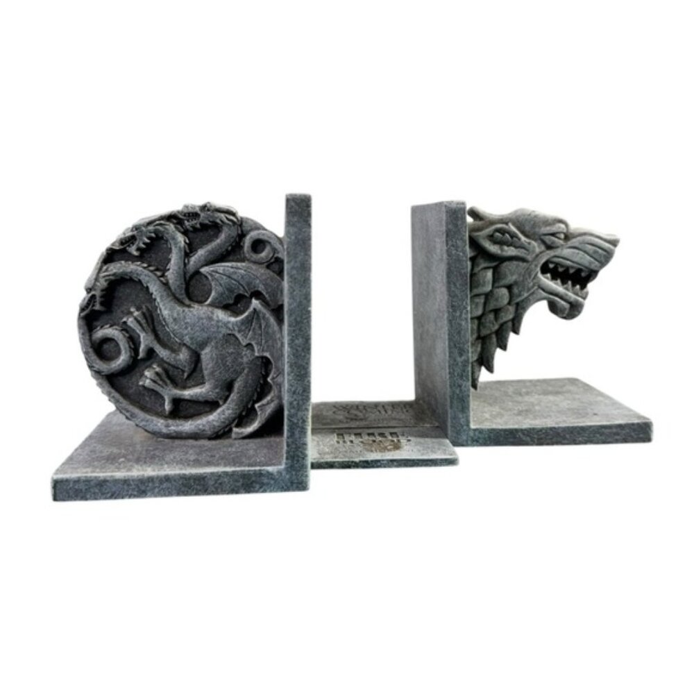 Game Of Thrones Fire And Blood Bookends HBO 2013